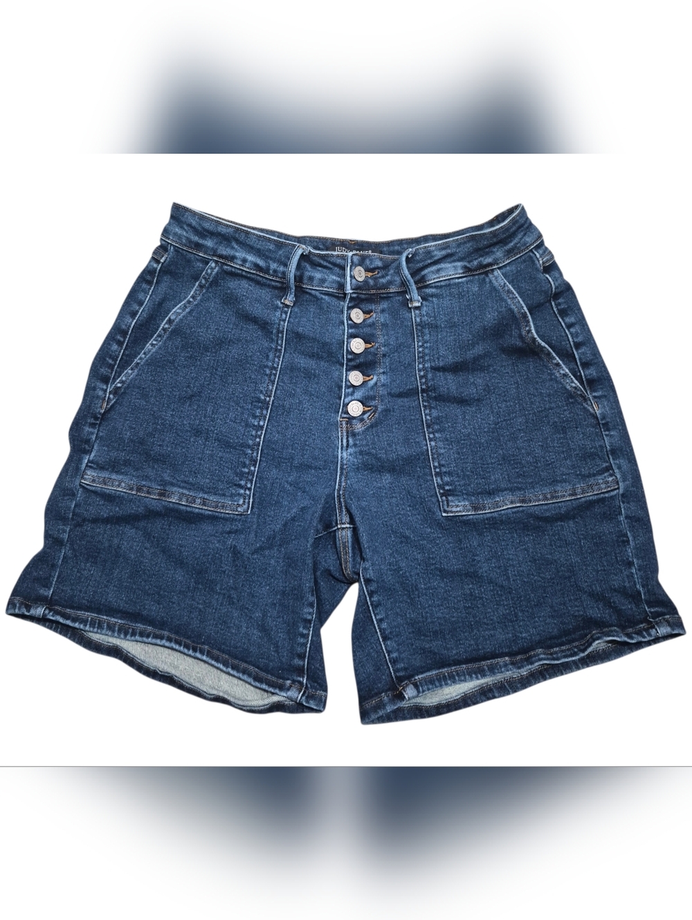 Judy Blue High Rise Button Fly Denim Jean Shorts
